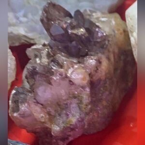 Natural self collected Amethyst crystals in matrix. Pulled in Grand Junction